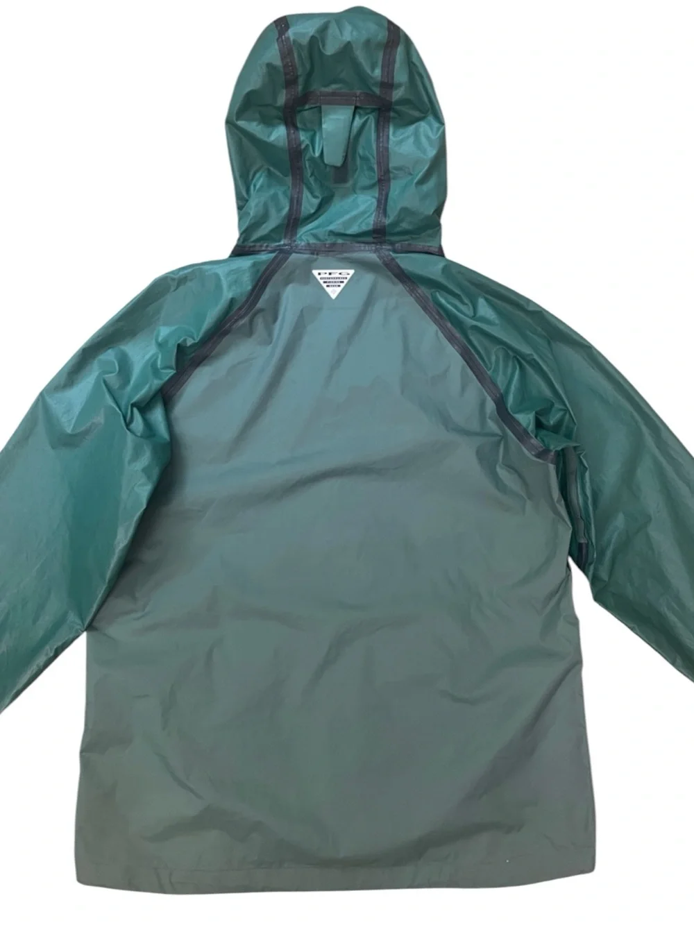 Columbia PFG Out Dry Hooded Rain Jacket Windbreaker Mens Medium Green Nylon